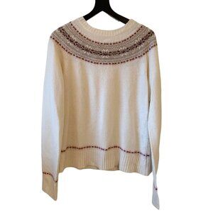 J. Crew Fair Isle Lambs Wool Sweater